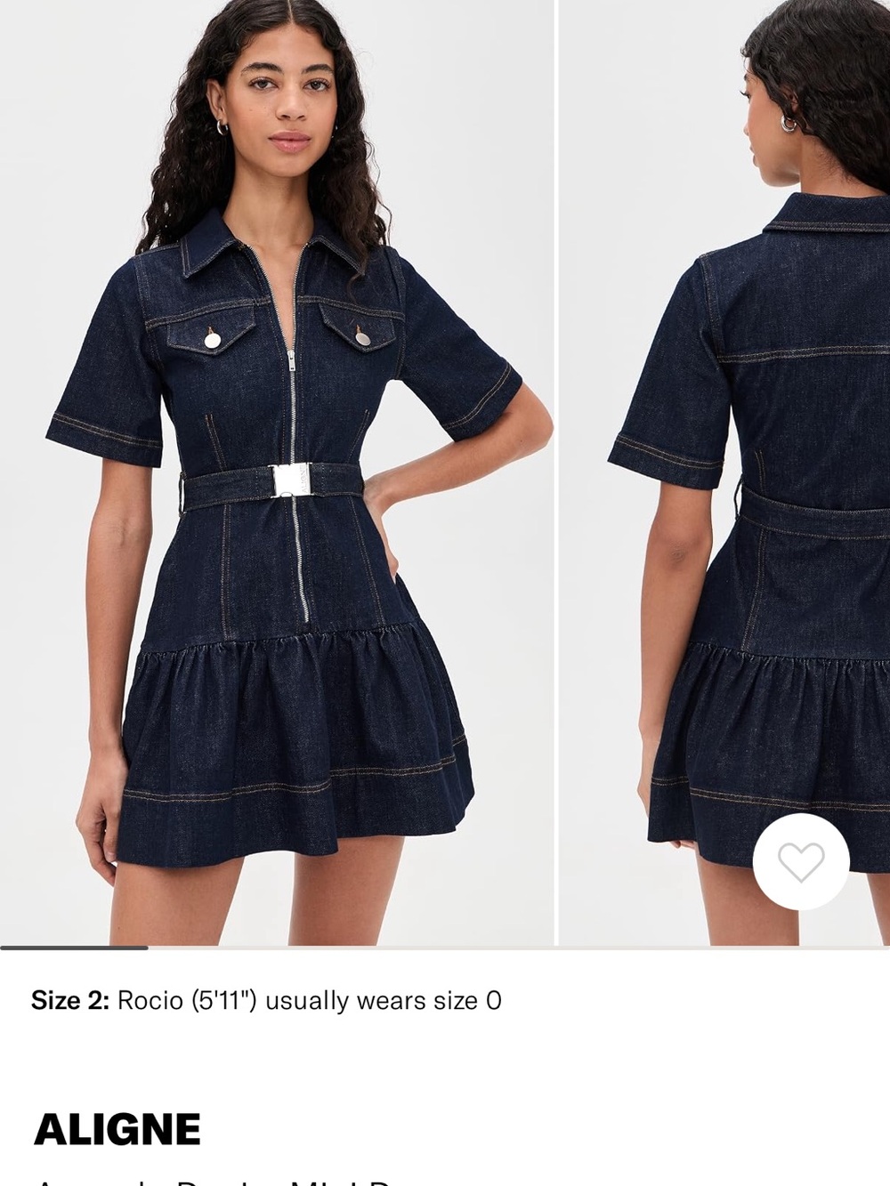 Aligne Amanda Denim Dress
Size US 4